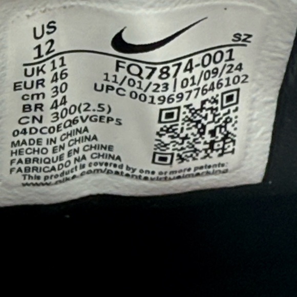 Nike Air Jordan ADG 5 Low Golf Shoes Black Red Bred FQ7874-001 Men’s Sizes Wide - Picture 13 of 13